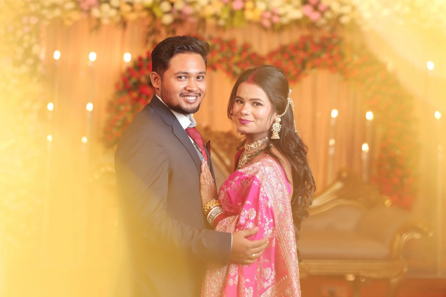 Editorial wedding celebration background
